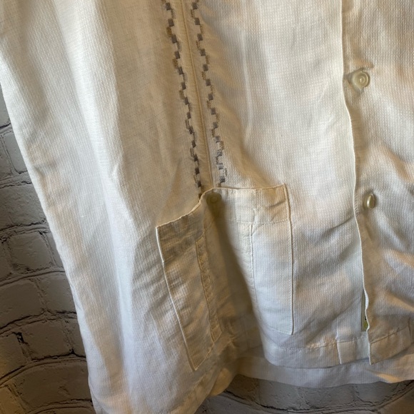 Men’s XL Cubavera linen blend button down shirt - Picture 6 of 9